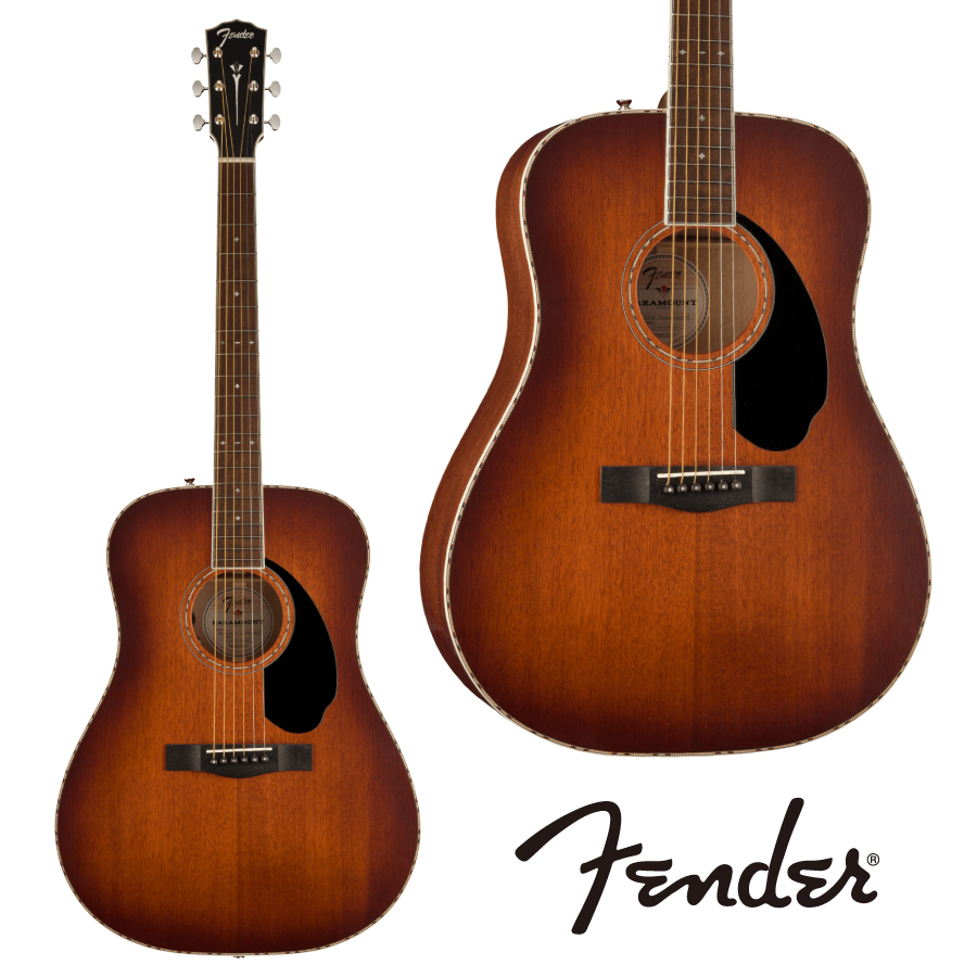 Fender PD-220E Dreadnought， All Mahogany， Ovangkol Fingerboard