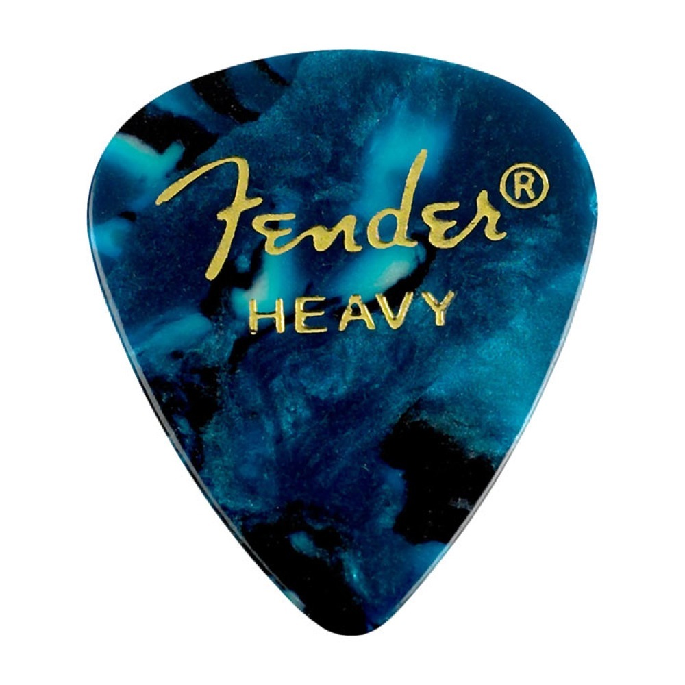 Fender 351 Shape Ocean Turquoise Heavy ギターピック 12枚入り（新品/送料無料）【楽器検索デジマート】