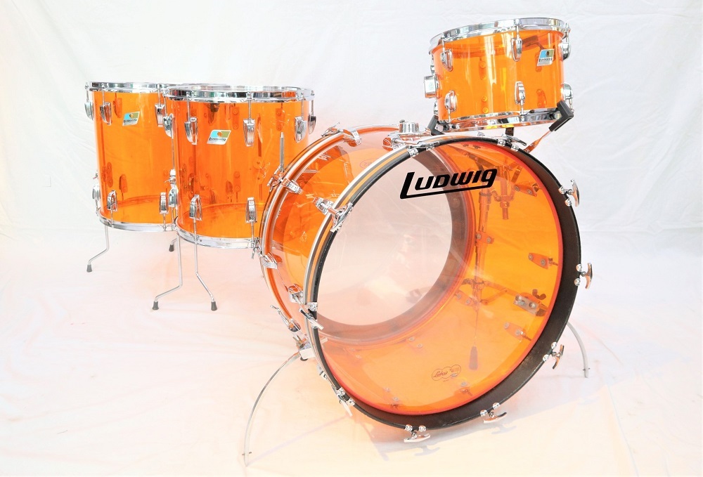 Ludwig Vintage 70s Ludwig AmberVistalite 22 12 14 16（ビンテージ