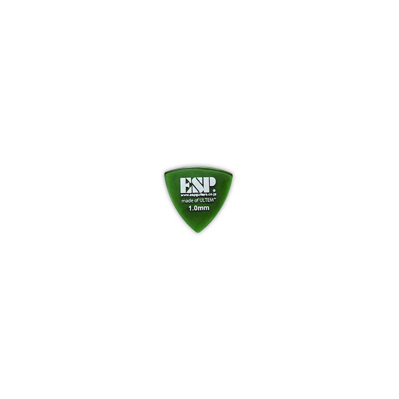 ESP ウルテム製ピック ×10枚セット トライアングル/グリーン/1.0mm [PD-PSU10 GR]（新品）【楽器検索デジマート】