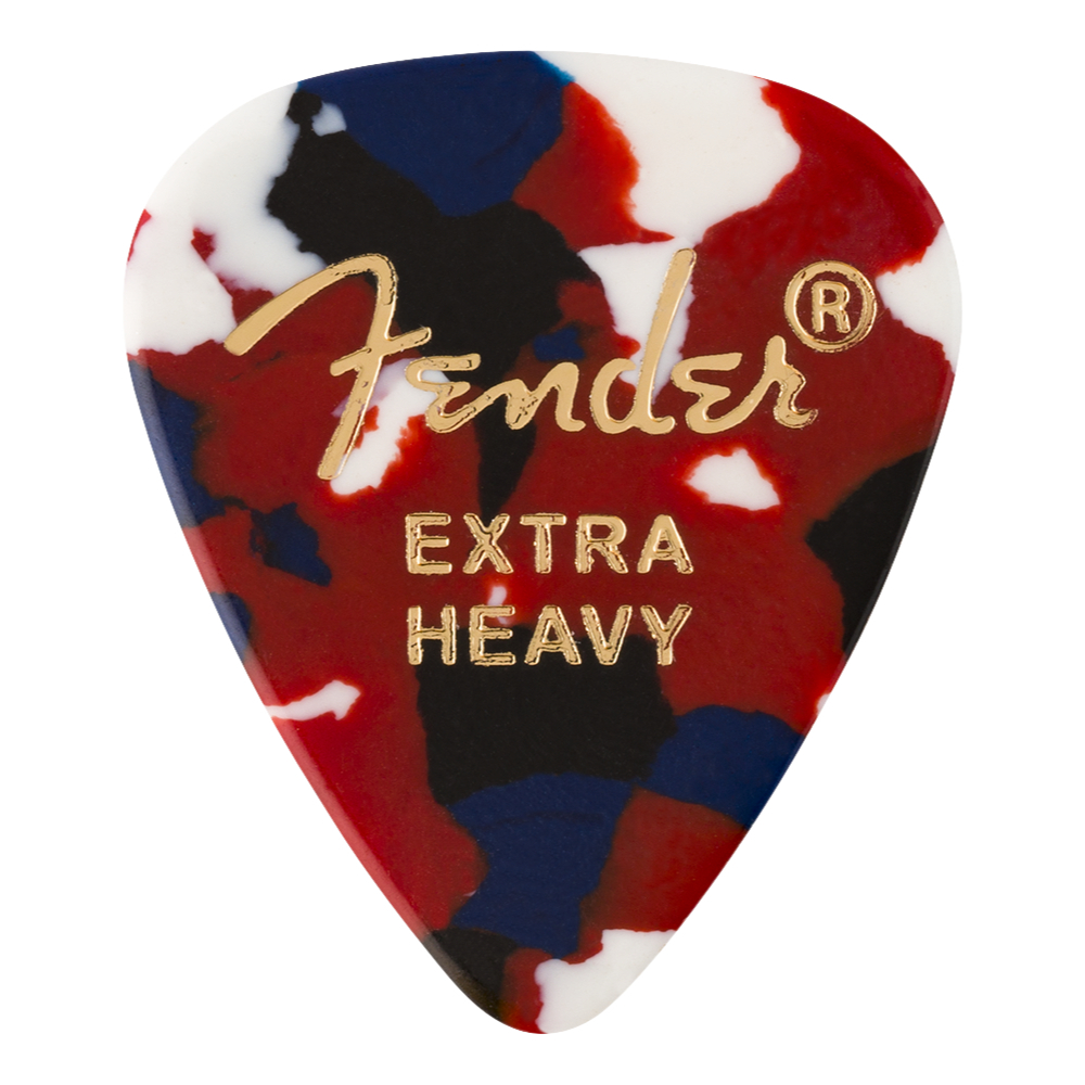 Fender 351 Shape Premium Picks Extra Heavy Confetti ギターピック 