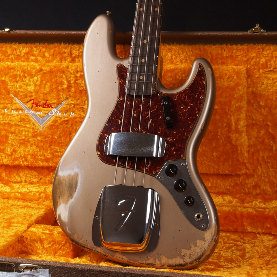 Fender Custom Shop 1961 Jazz Bass Heavy Relic / Aged Shorline Gold ...