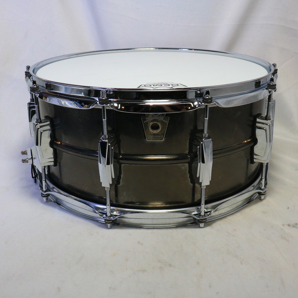 最高品質の Ludwig スネア LB414 LB417 Black Ludwig Beauty ブラック