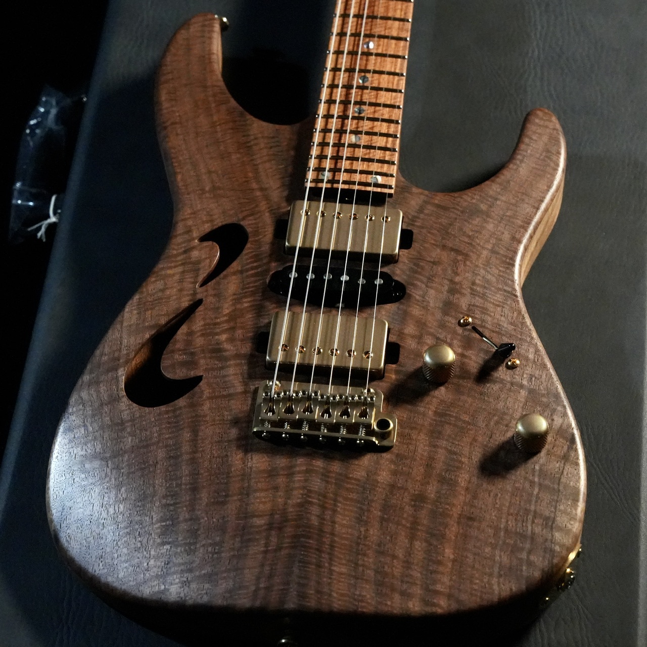 T's Guitars DST-24 Hollow/Figured Brazilian Rosewood Neck&1P Koa