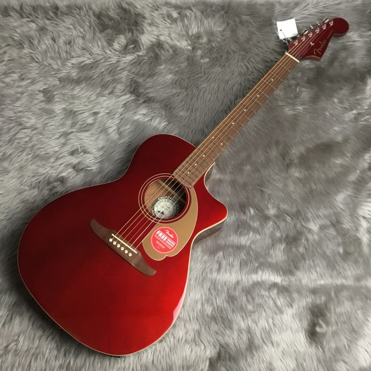 Fender Newporter Player Candy Apple Red アコースティックギター