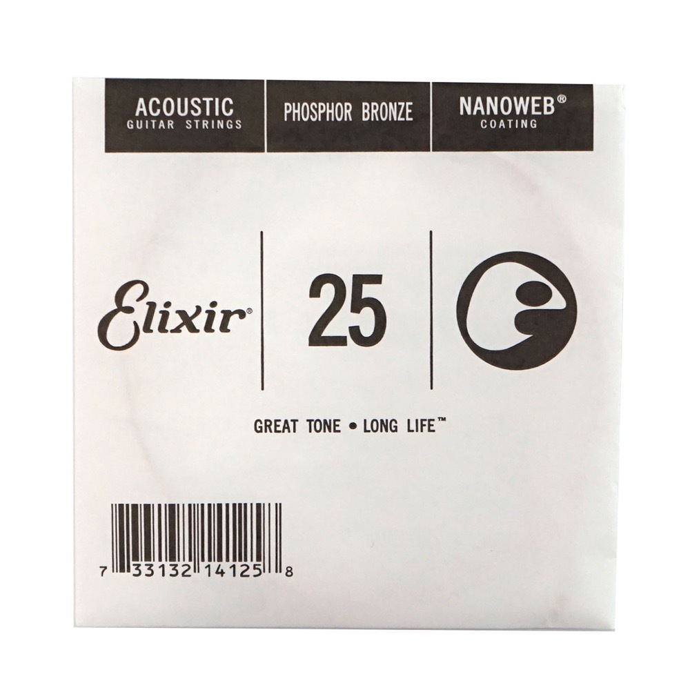 Elixir エリクサー 14125 025弦 アコースティックギター用 バラ弦