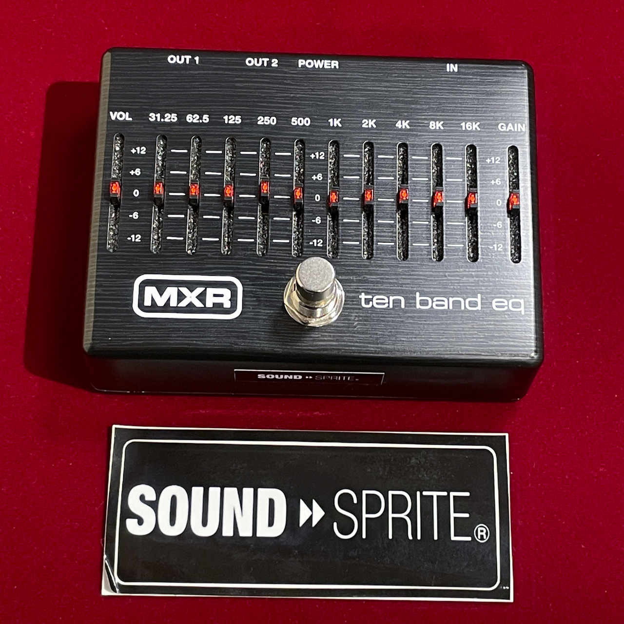 MXR 10バンドイコライザー（1980年代）・配線短くしてます。レア