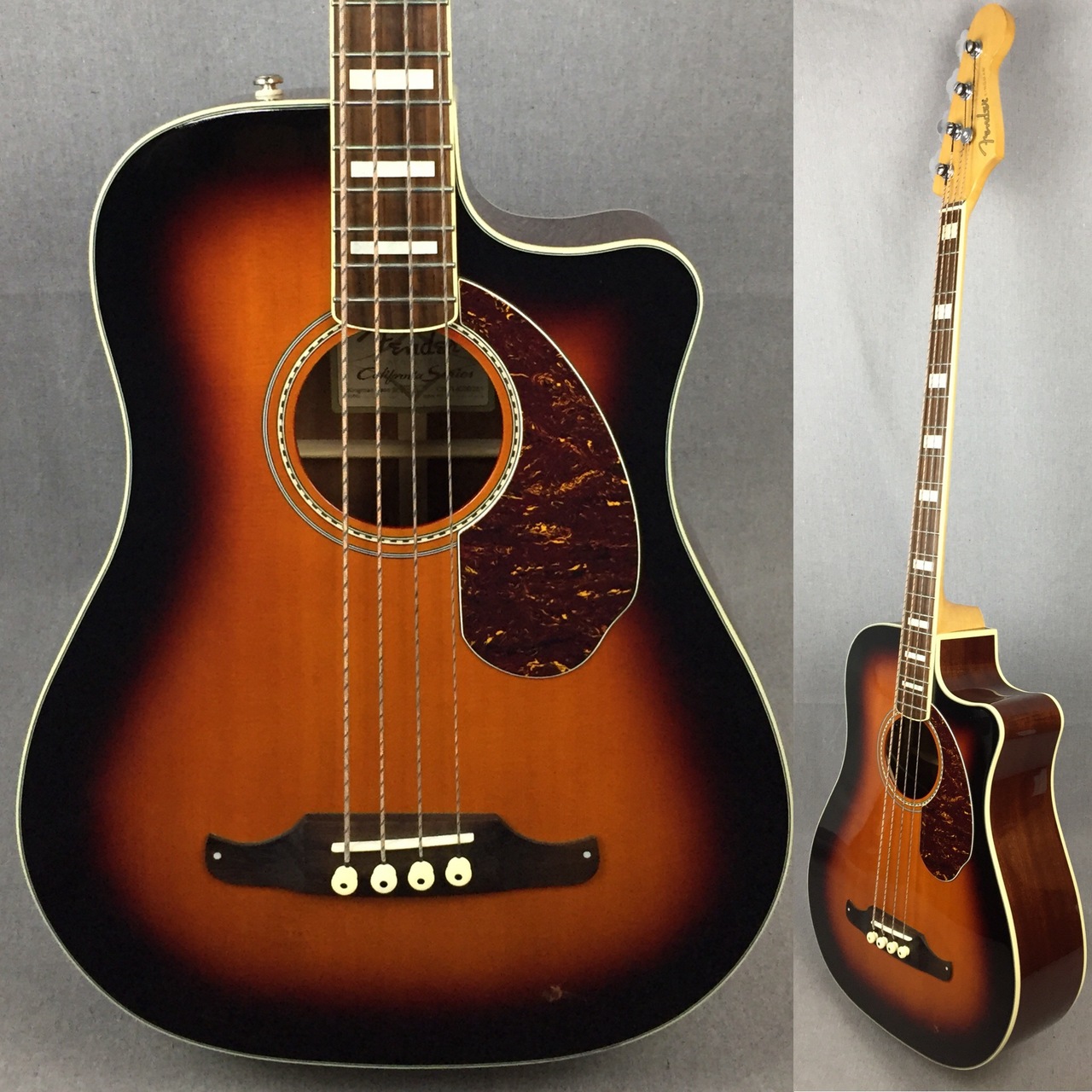 Fender Acoustics FSR Kingman Bass SCE 3-Tone Sunburst 2014年製