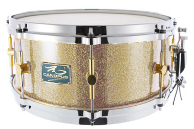 canopus The Maple 6.5x14 Snare Drum Ginger Glitter（新品/送料無料