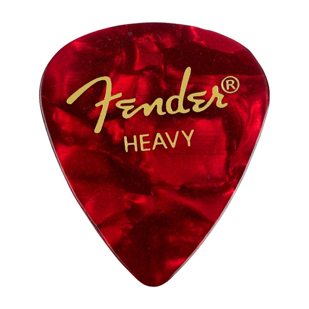 Fender 351 Shape Premium Picks Heavy Red Moto ギターピック 12枚 入り（新品/送料無料）【楽器検索デジマート】