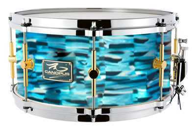 canopus The Maple 8x14 Snare Drum Turquoise Oyster（新品/送料無料