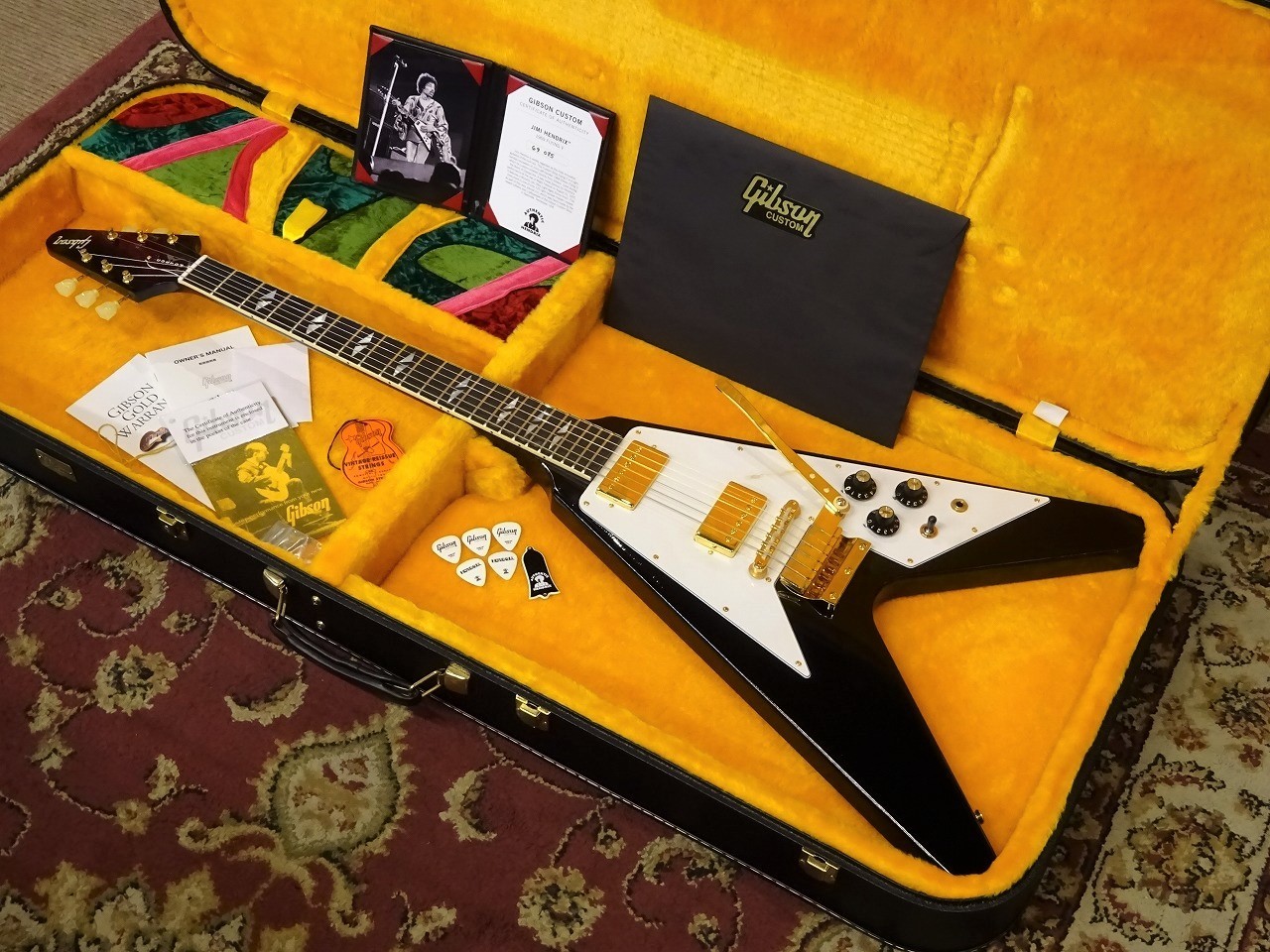 Gibson Custom Shop Jimi Hendrix 1969 Flying V Aged Ebony 2020年製