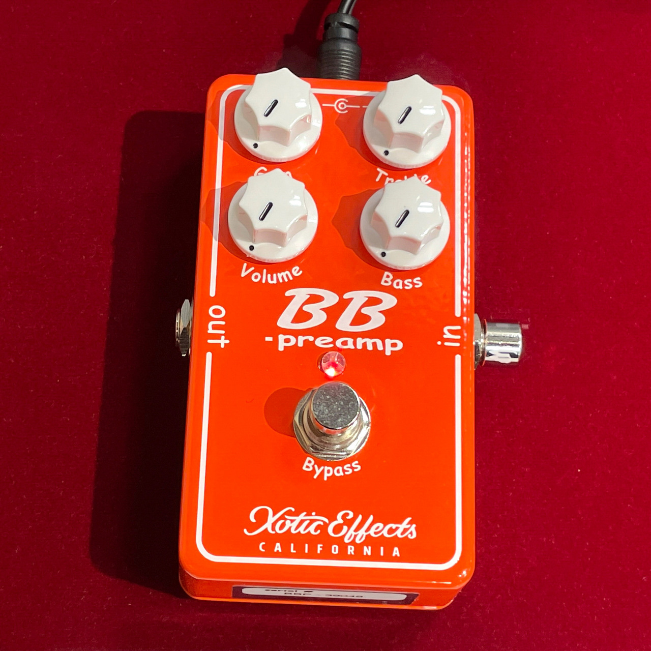 手書きシリアル xotic BB preamp 旧バージョン overdrive - 器材