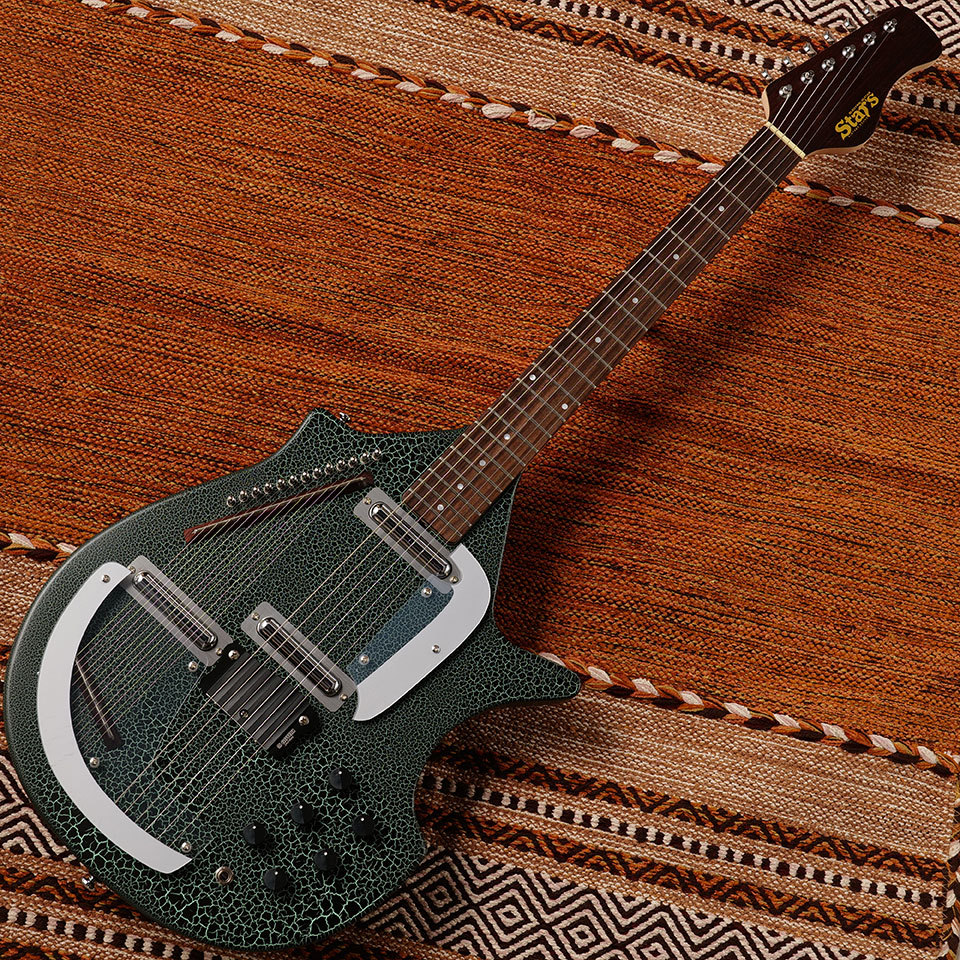 STARS Guitar Sitar GR Limited (Green crack) エレクトリック ギター
