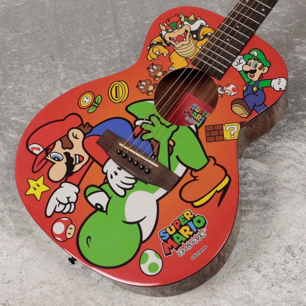 Aria スーパーマリオ ミニアコースティックギター ARIA-151SM