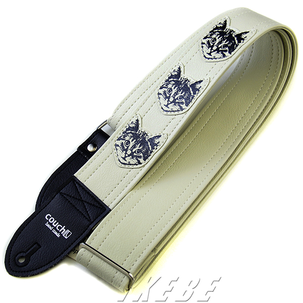 Couch Guitar Strap ニャン ニャン ニャン シロ The Couch Cat Guitar Strap In All White 新品 楽器検索デジマート