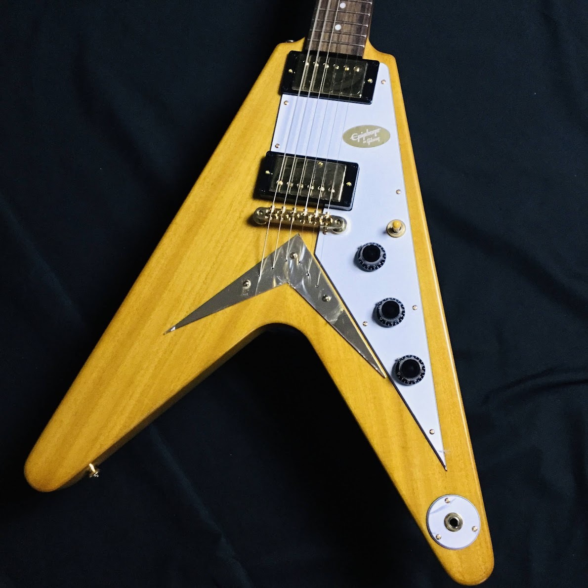 Epiphone Korina Flying V Aged Natural エレキギター（新品/送料無料