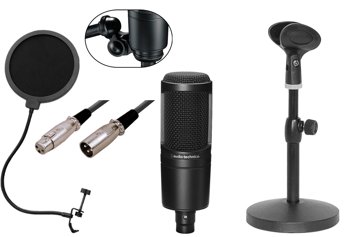 audio-technica AT2020 コンデンサーマイク 安心スターティング卓上セットC（新品）【楽器検索デジマート】