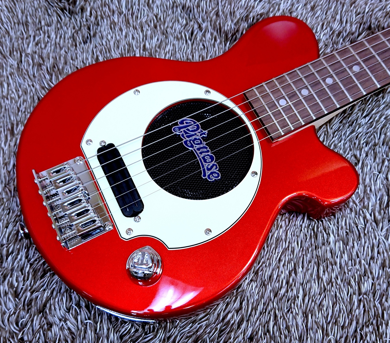 ミニギター エレキギター Pignose 赤-