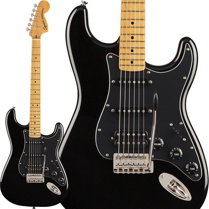 Squier by Fender Classic Vibe '70s Stratocaster HSS (Black/Maple ...