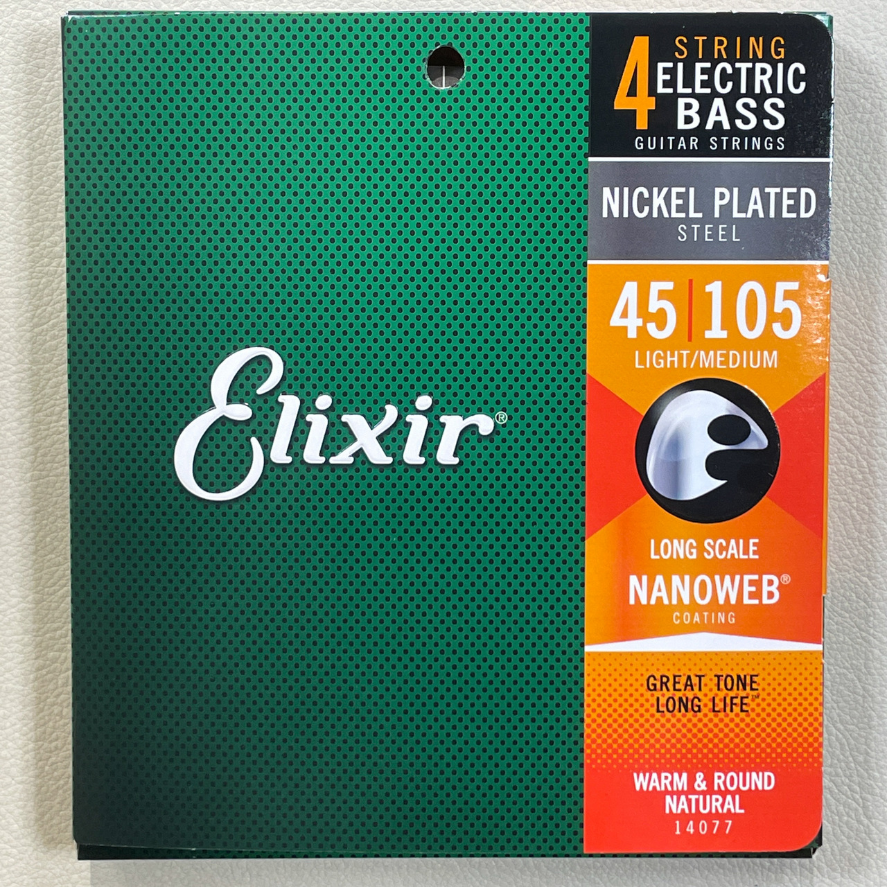 ELIXIR 14677 Stainless Steel With NANOWEB Light Medium ベース弦 ...