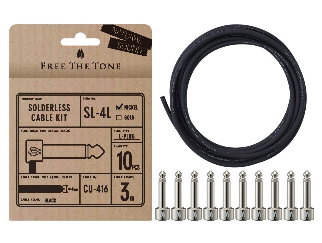 Free The Tone Free The Tone / SL-4L-NI-10K Solderless Cable Kit ...