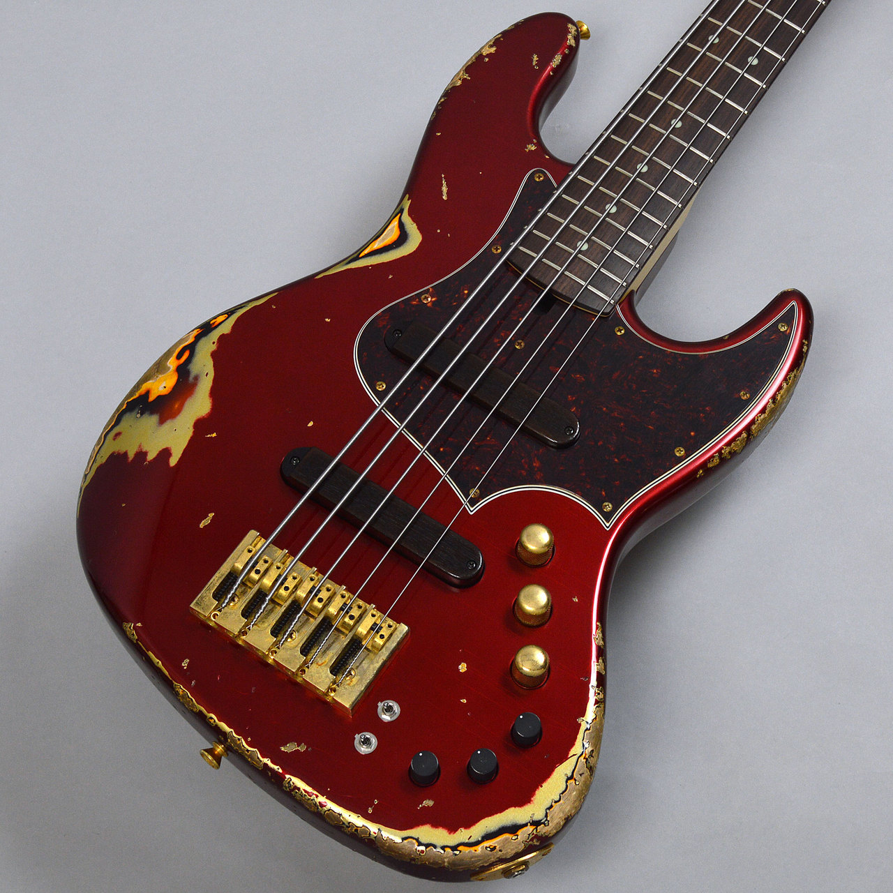Xotic XJ-1T5st Dark Candy Apple Red over 3TB Heavy Aged Ash/Rose ...