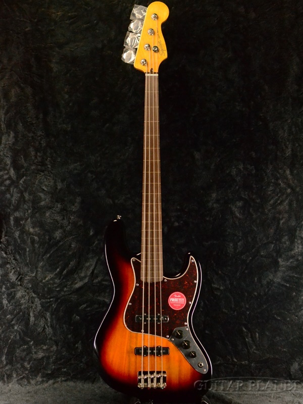 Squier by Fender Classic Vibe 60s Jazz Bass Fretless -3 Color ...