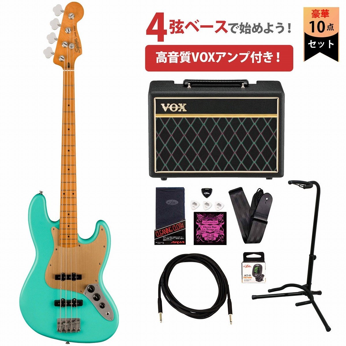 Squier by Fender 40th Anniv.Jazz Bass Vintage Edition Maple FB