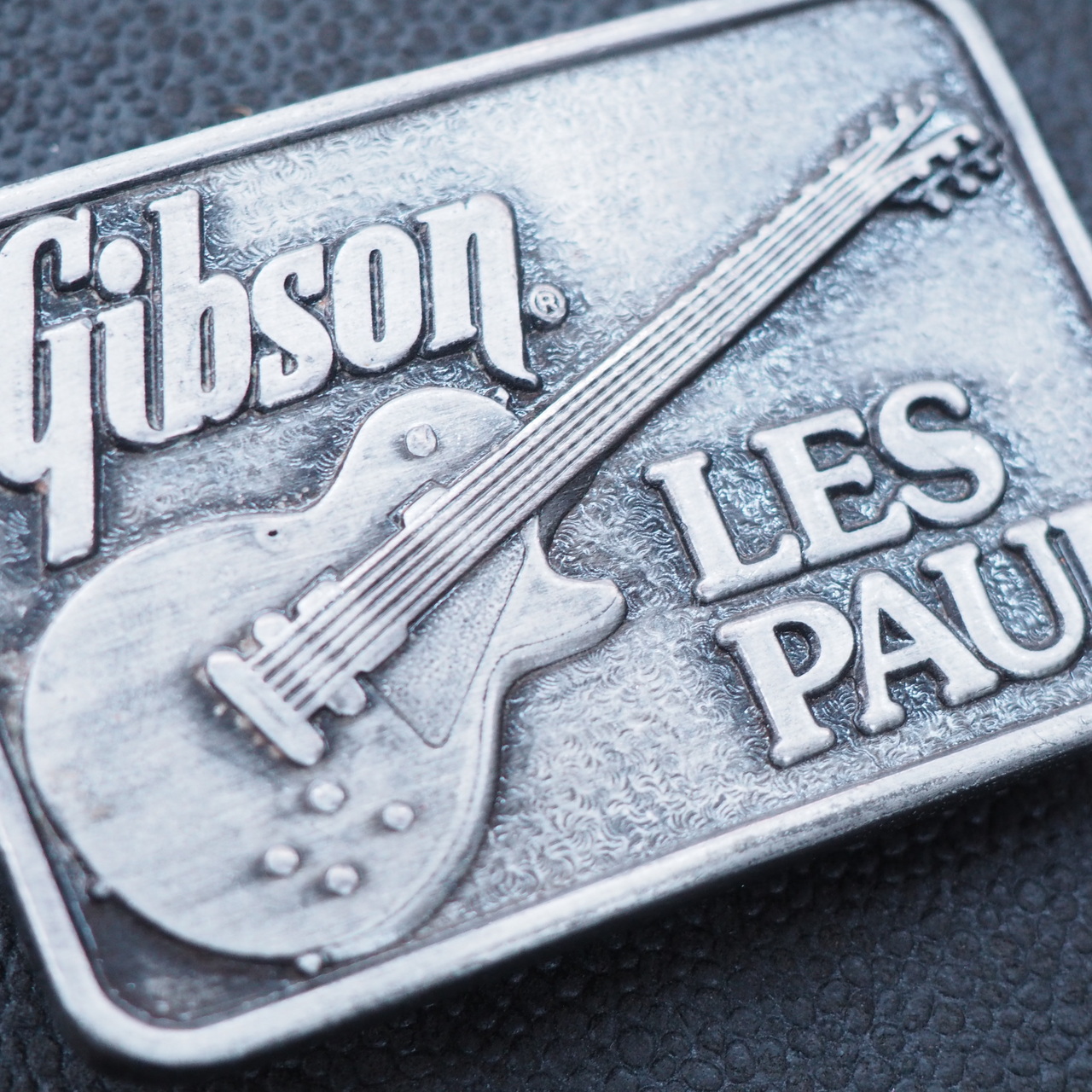 シルバー金具 当時物 GIBSON ベルトバックル 70年代ノベルティ