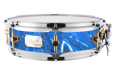 canopus Birch Snare Drum 4x14 Blue Satin（新品/送料無料）【楽器