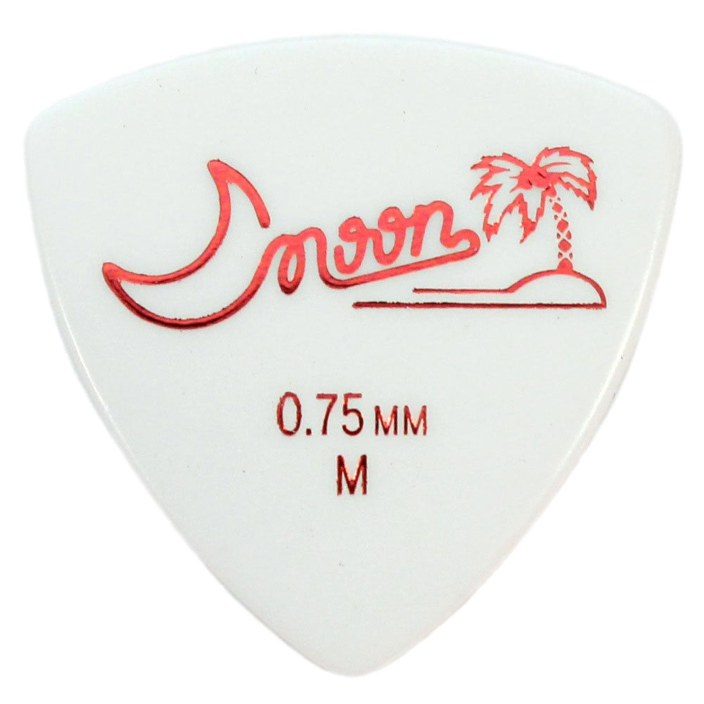 Moon M 0.75 WH オニギリ型 ギターピック×50枚（新品/送料無料）【楽器検索デジマート】