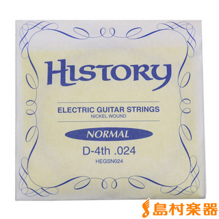 HISTORY HEGSN024 エレキギター弦 D-4th .024 【バラ弦1本】