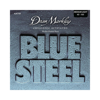Dean MarkleyDean Markley DM2674A Blue Steel Bass Guitar Strings NPS Med Light 4S 45-105 エレキベース弦