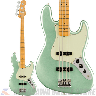 Fender American Professional II Jazz Bass, Maple, Mystic Surf Green 【小物プレゼント】(ご予約受付中)