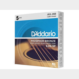 D'Addario EJ16-5P《12-53 5パックセット》