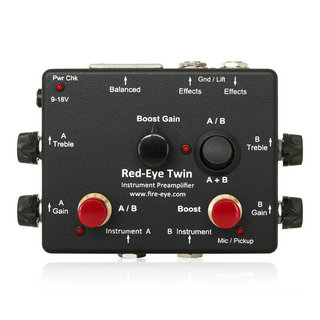Fire-EyeRed-Eye Twin Instrument Preamplifier 2chプリアンプ DI エフェクター