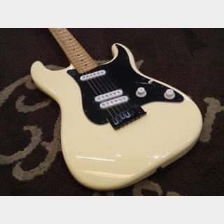 Squier by Fender FSR Contemporary Stratocaster Special Roasted Maple Fingerboard Black Pickguard Vintage White