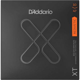 D'Addario XTABR1047 アコースティックギター弦 XT コーティング弦 80/20ブロンズ Extra Light .010-.047