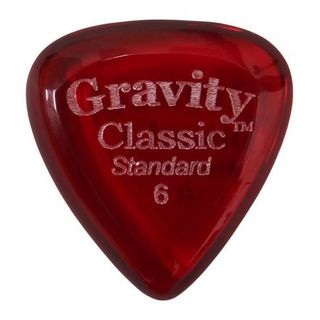 Gravity Guitar Picks GCLS6P Classic - Standard - Classic［6.0mm, Red］