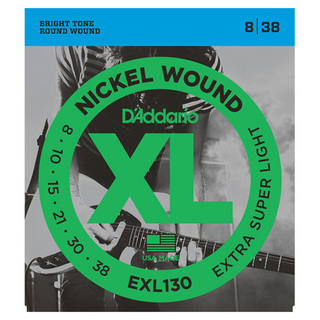 D'Addario EXL130 8-38 エクストラスーパーライトエレキギター弦