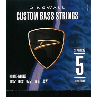 DINGWALL CUSTOM BASS STRINGS [STAINLESS 5ST] SET ROUND-WOUND .045-.127