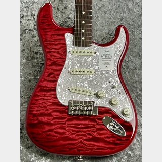 Fender ～2024Collection ～Made in Japan Hybrid II ST QMT/Rosewood -Red Beryl- #JD23032278【3.65㎏】