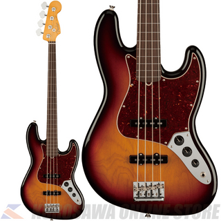 Fender American Professional II Jazz Bass Fretless, Rosewood, 3-Color Sunburst (ご予約受付中)