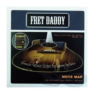 Fret Daddyスケール教則シール フレットボードノートマップ エレキ/アコースティックギター用