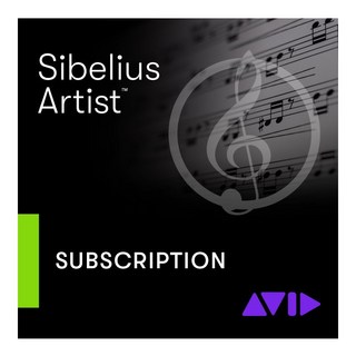 Avid Sibelius Artist サブスクリプション(1年)(9938-30098-00)(オンライン納品)(代引不可)