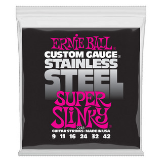 ERNIE BALL アーニーボール 2248 Super Slinky Stainless Steel Wound 9-42 Gauge エレキギター弦