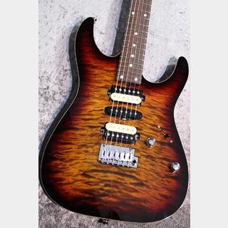 T's Guitars DST-Pro24 Type2 4A Grade Quilt Maple Top/Mahogany Back Tiger Eye Burst 【美品中古】