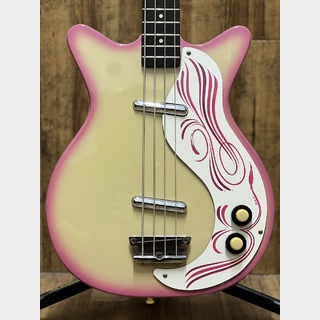 Danelectro 59DC Bass Pink Burst "Long Scale"