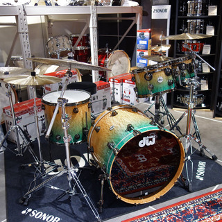 dwCollector's Maple&Mahogany Hybrid Shell Drum Set / Quilted Moabi / Exotic